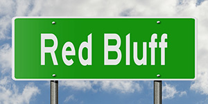 Photo of a street sign in Red Bluff, the location of North American Mental Health Services In Red Bluff, CA.
