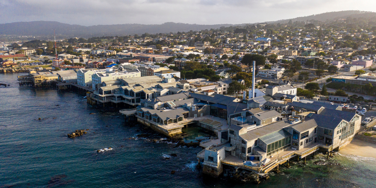 Arial photo of Monterey, CA home to NAMHS mental health center.